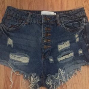 High waisted shorts
